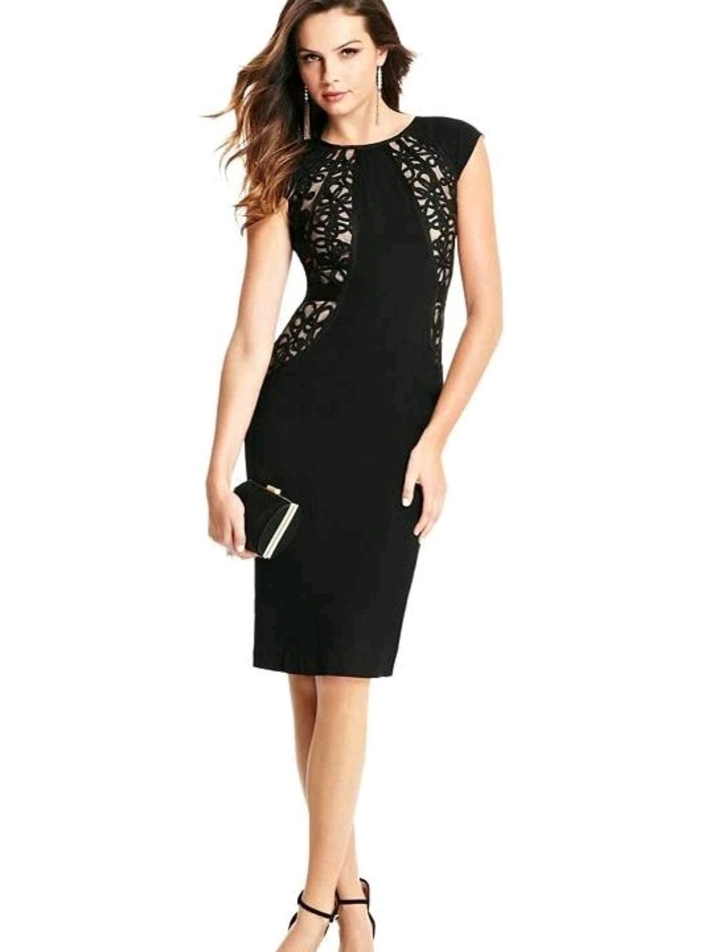 Guess by Marciano "Tawnie" Ribbon Pencil Dress Size 6  Original Price $258 NWT